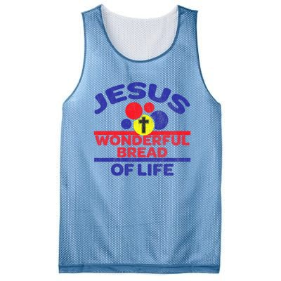 Funny Christian Bible Verse Jesus Is The Bread Of Life Mesh Reversible Basketball Jersey Tank