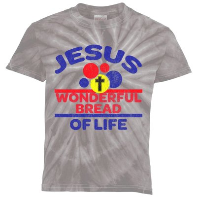 Funny Christian Bible Verse Jesus Is The Bread Of Life Kids Tie-Dye T-Shirt