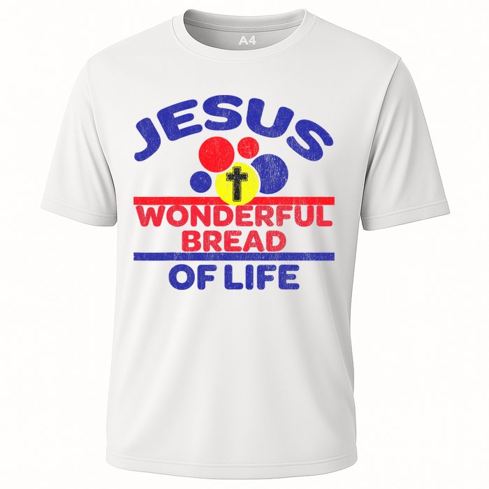 Funny Christian Bible Verse Jesus Is The Bread Of Life Cooling Performance Crew T-Shirt