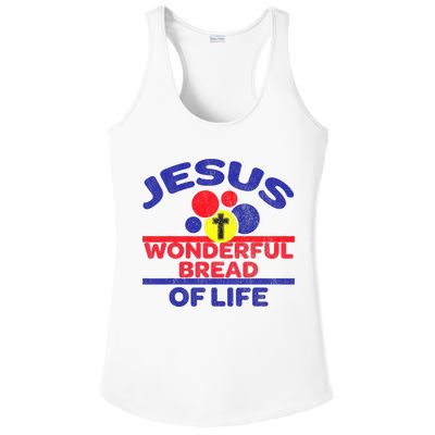Funny Christian Bible Verse Jesus Is The Bread Of Life Ladies PosiCharge Competitor Racerback Tank
