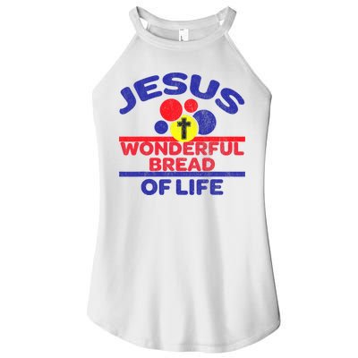 Funny Christian Bible Verse Jesus Is The Bread Of Life Women's Perfect Tri Rocker Tank