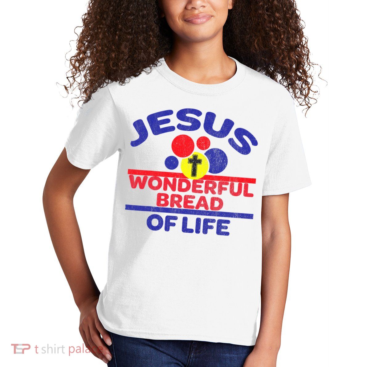 Funny Christian Bible Verse Jesus Is The Bread Of Life Kids T-Shirt