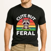 Funny Cute But Feral Raccoon Cooling Performance Crew T-Shirt
