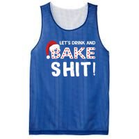 Funny Christmas Baking Cool Gift Let's And Bake Shit Meaningful Gift Mesh Reversible Basketball Jersey Tank