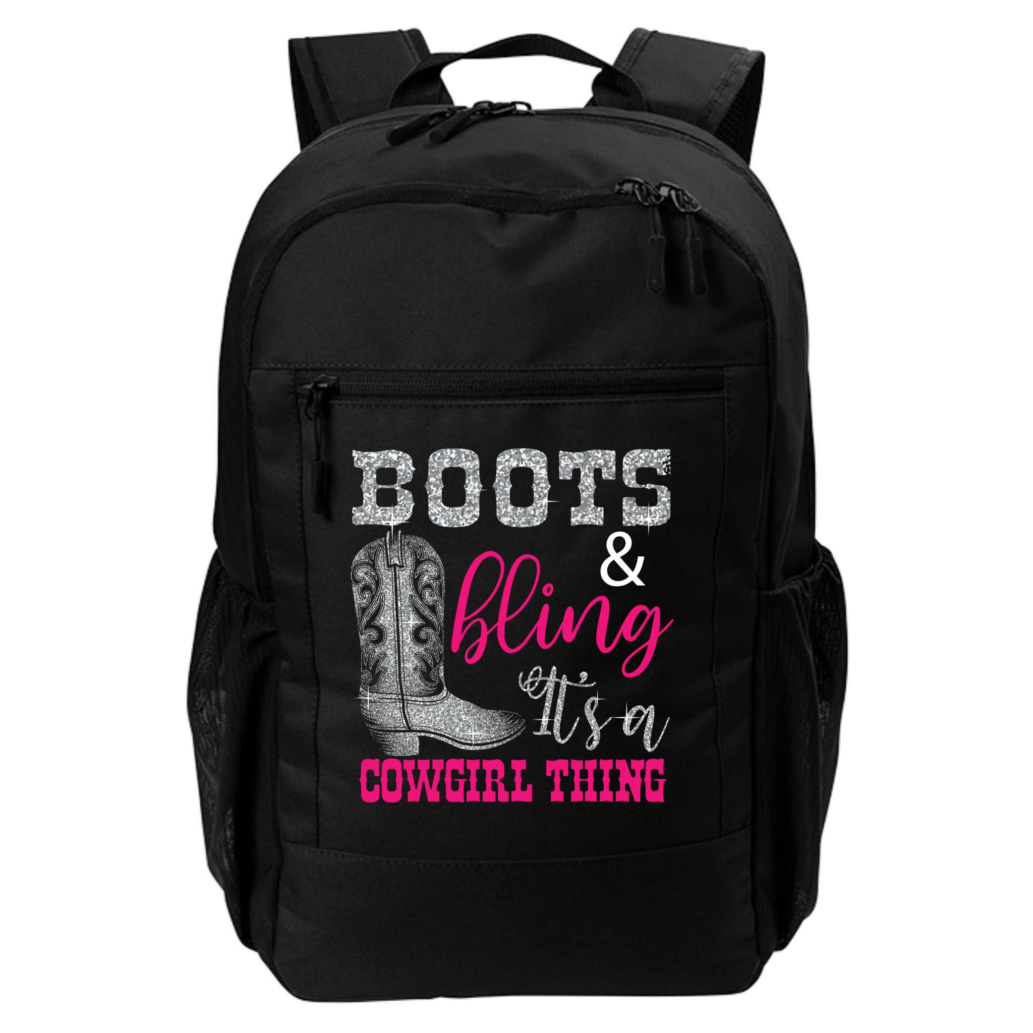 Funny Cowgirl Boots Bling Gift Cute Love Country Life Cool Gift Backpack