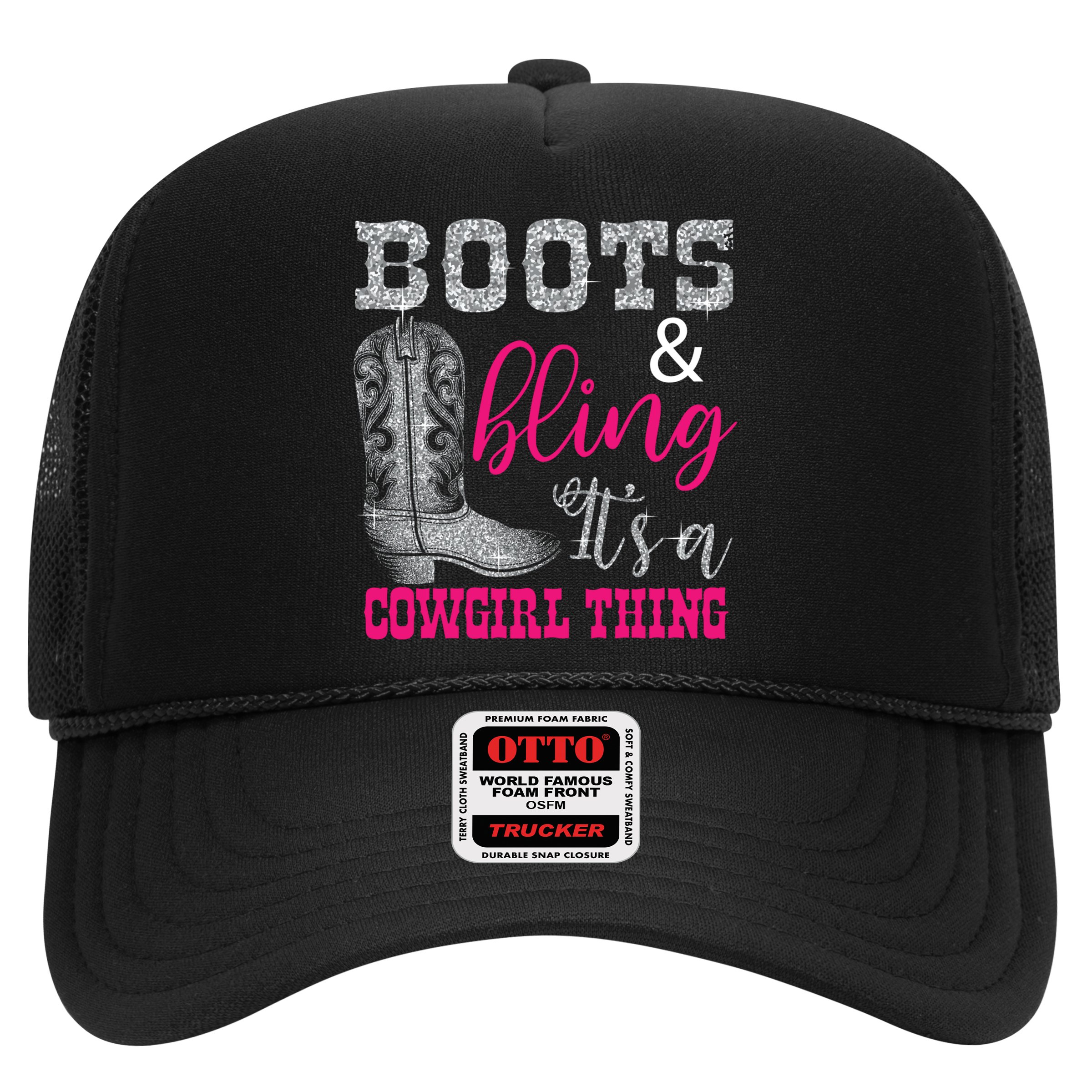 Funny Cowgirl Boots Bling Gift Cute Love Country Life Cool Gift Hat