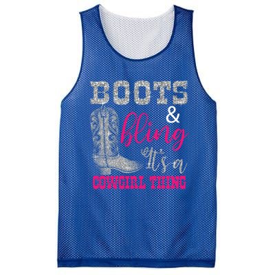 Funny Cowgirl Boots Bling Gift Cute Love Country Life Cool Gift Mesh Reversible Basketball Jersey Tank