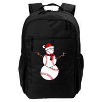 Funny Christmas Baseball Balls Santa Snowman TShirt TShirt Backpack