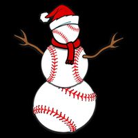 Funny Christmas Baseball Balls Santa Snowman TShirt TShirt Backpack