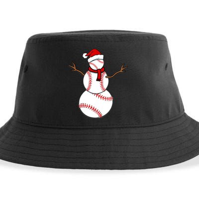 Funny Christmas Baseball Balls Santa Snowman TShirt TShirt Sustainable Bucket Hat