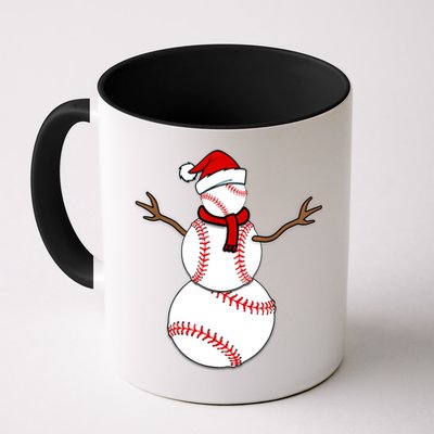 Funny Christmas Baseball Balls Santa Snowman TShirt TShirt Mug