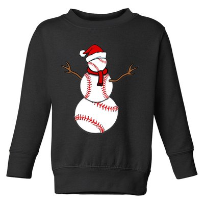 Funny Christmas Baseball Balls Santa Snowman TShirt TShirt Toddler Sweatshirt