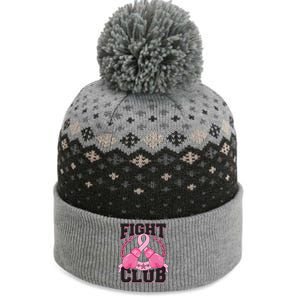 Fight Club Breast Cancer Awareness Warrior The Baniff Cuffed Pom Beanie