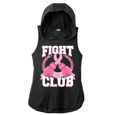 Fight Club Breast Cancer Awareness Warrior Ladies PosiCharge Tri-Blend Wicking Draft Hoodie Tank