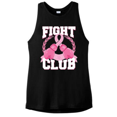 Fight Club Breast Cancer Awareness Warrior Ladies PosiCharge Tri-Blend Wicking Tank