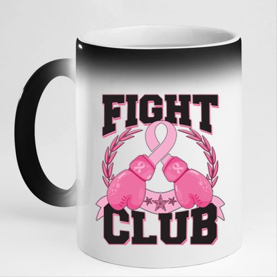 Fight Club Breast Cancer Awareness Warrior 11oz Black Color Changing Mug