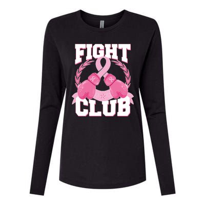 Fight Club Breast Cancer Awareness Warrior Womens Cotton Relaxed Long Sleeve T-Shirt