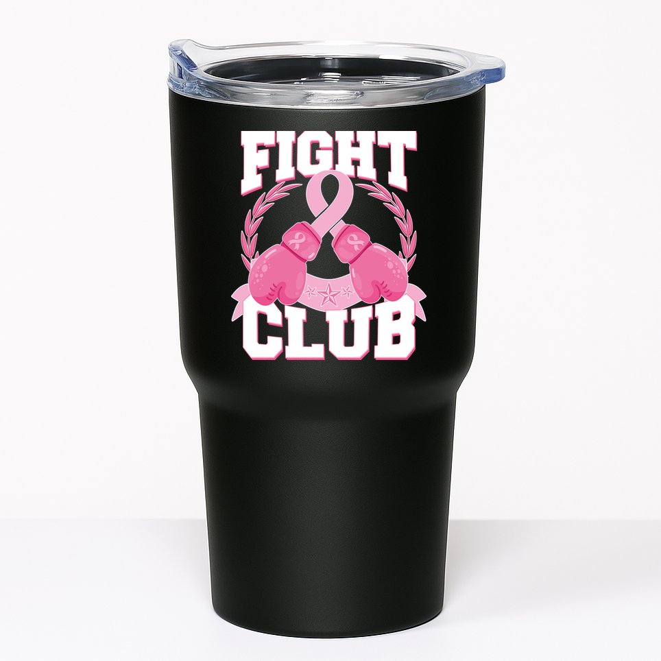 Fight Club Breast Cancer Awareness Warrior Tumbler