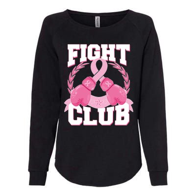 Fight Club Breast Cancer Awareness Warrior Womens California Wash Sweatshirt