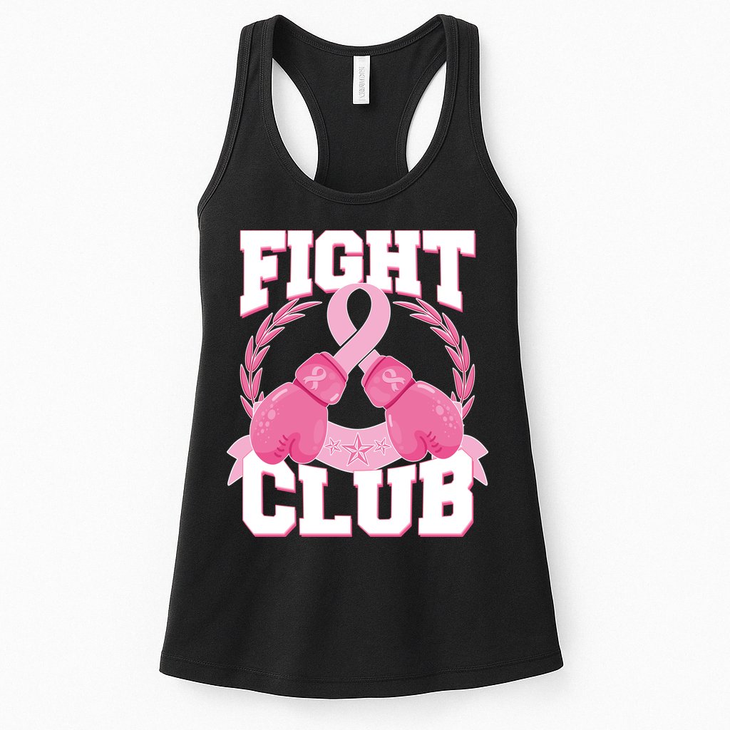 Fight Club Breast Cancer Awareness Warrior Womens Tank Top