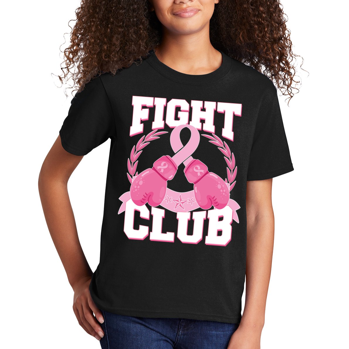 Fight Club Breast Cancer Awareness Warrior Kids T-Shirt