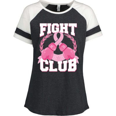 Fight Club Breast Cancer Awareness Warrior Enza Ladies Jersey Colorblock Tee