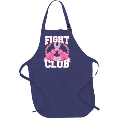 Fight Club Breast Cancer Awareness Warrior Full-Length Apron With Pockets