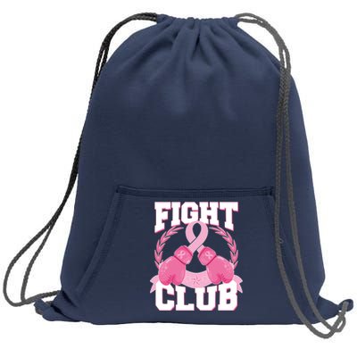 Fight Club Breast Cancer Awareness Warrior Sweatshirt Cinch Pack Bag