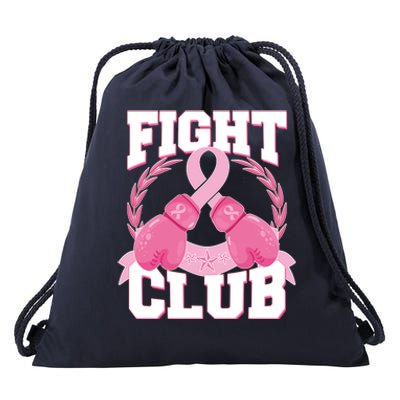 Fight Club Breast Cancer Awareness Warrior Drawstring Bag