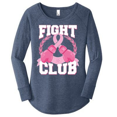 Fight Club Breast Cancer Awareness Warrior Women's Perfect Tri Tunic Long Sleeve Shirt