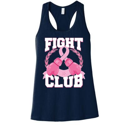 Fight Club Breast Cancer Awareness Warrior Women's Racerback Tank