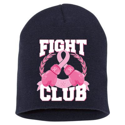 Fight Club Breast Cancer Awareness Warrior Short Acrylic Beanie