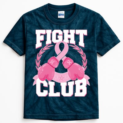 Fight Club Breast Cancer Awareness Warrior Kids Tie-Dye T-Shirt