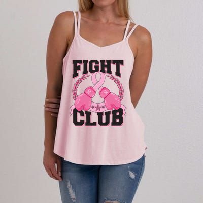 Fight Club Breast Cancer Awareness Warrior Women's Strappy Tank