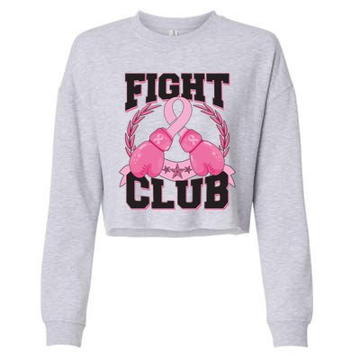 Fight Club Breast Cancer Awareness Warrior Cropped Pullover Crew