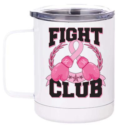 Fight Club Breast Cancer Awareness Warrior 12 oz Stainless Steel Tumbler Cup