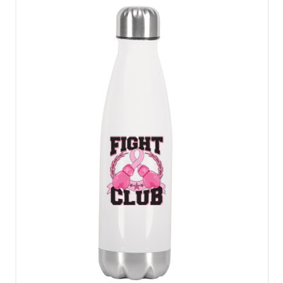 Fight Club Breast Cancer Awareness Warrior Stainless Steel Insulated Water Bottle