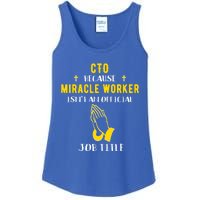 Funny Cto Because Miracle Worker Isn't A Job Title Tech Gift Funny Gift Ladies Essential Tank