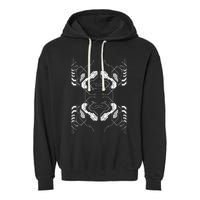 Futuristic Circuit Board Pattern Design Garment-Dyed Fleece Hoodie