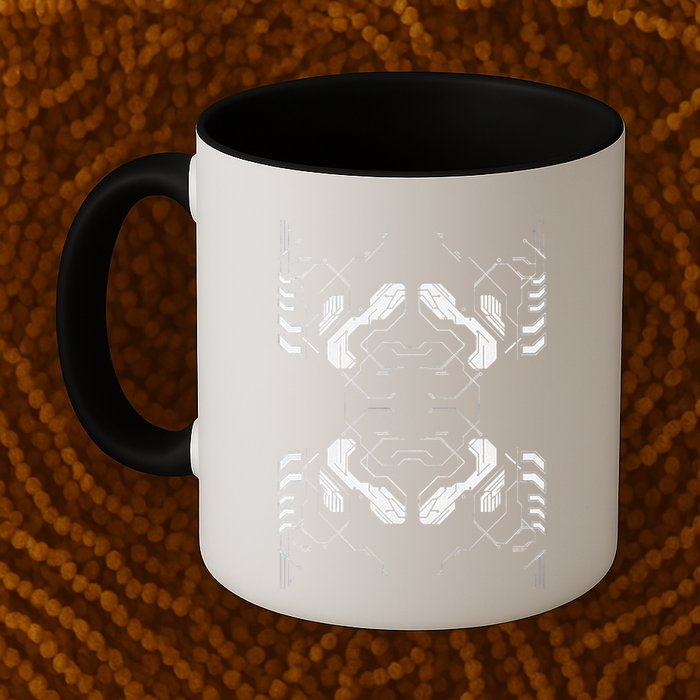 Futuristic Circuit Board Pattern Design Mug