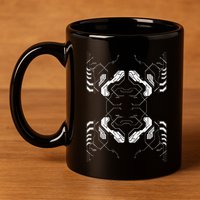 Futuristic Circuit Board Pattern Design 11oz C Handle Ceramic Mug