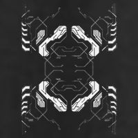 Futuristic Circuit Board Pattern Design Knit Cap Winter Beanie