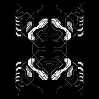 Futuristic Circuit Board Pattern Design Flat Bill Trucker Hat