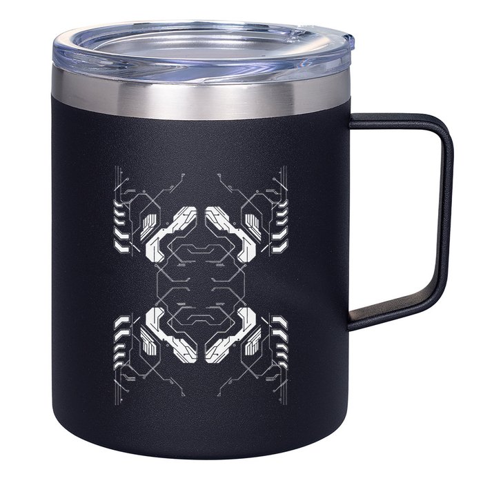 Futuristic Circuit Board Pattern Design 12oz Stainless Steel Coffee Mug