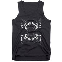 Futuristic Circuit Board Pattern Design Tank Top