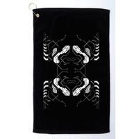Futuristic Circuit Board Pattern Design Golf Towel