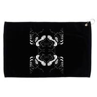 Futuristic Circuit Board Pattern Design Grommeted Golf Towel