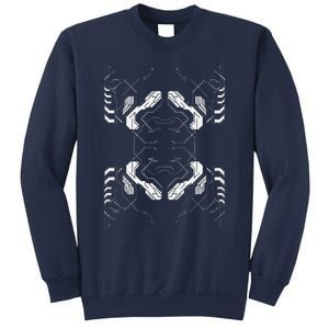 Futuristic Circuit Board Pattern Design Sweatshirt