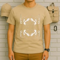 Futuristic Circuit Board Pattern Design T-Shirt