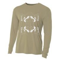 Futuristic Circuit Board Pattern Design Cooling Performance Long Sleeve Crew